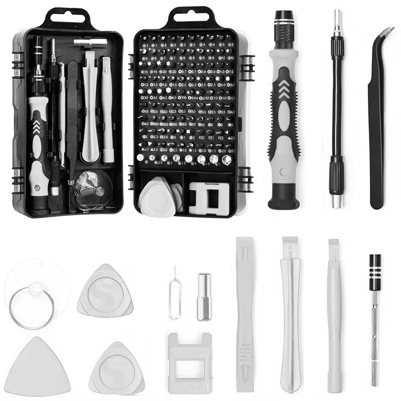 Gray 115-in-1  Precision Screwdriver Tool Kit for Electronics and DIY Repair