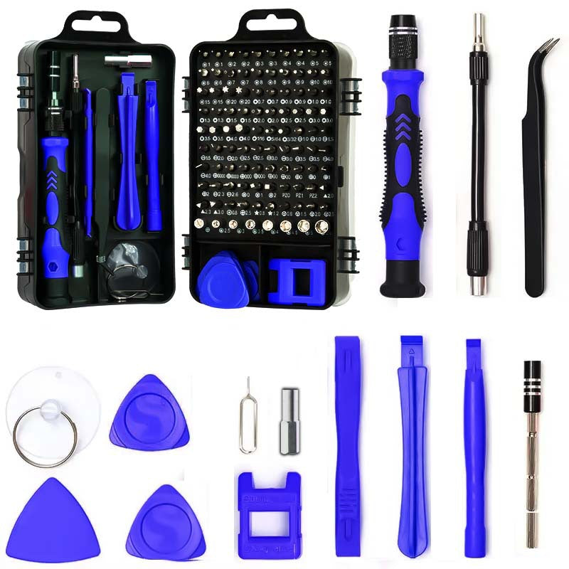 Blue 115-in-1  Precision Screwdriver Tool Kit for Electronics and DIY Repair