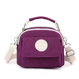 Purple Compact Nylon Crossbody Bag - Stylish and Versatile Shoulder Purse