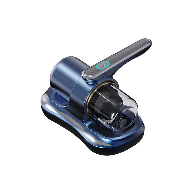 Blue Handheld Dust Mite Vacuum Cleaner - Cordless, High Suction Power, USB Rechargeable