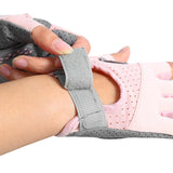 Pink/S Size Women's Non-Slip Breathable Sports Gloves - Lightweight and Shock-Resistant Fitness Gloves