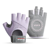 Purple/S Size Women's Non-Slip Breathable Sports Gloves - Lightweight and Shock-Resistant Fitness Gloves