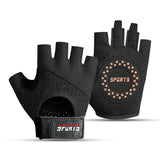 Black/S Size Women's Non-Slip Breathable Sports Gloves - Lightweight and Shock-Resistant Fitness Gloves