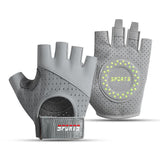 Gray/M Size Women's Non-Slip Breathable Sports Gloves - Lightweight and Shock-Resistant Fitness Gloves