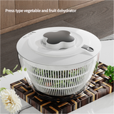 Grey Manual Salad Spinner with Pressurized System - Efficient & Quick Vegetables Drying, Multiple Color Options