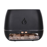 Black LED Flame Aromatherapy Diffuser with Humidifier - Ambient Light Essential Oil Diffuser