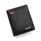 Black Men’s RFID Blocking Leather Wallet - Slim and Compact Design