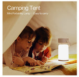 Yellow-brown Rechargeable Portable Camping Lantern - Lightweight LED Tent Light with Handle