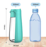 Pink Portable Dog Water Bottle - Leak-Proof Travel Pet Hydration Solution