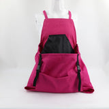 Rose Red Adjustable Garden Harvesting Apron with Large Storage Pocket