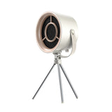 White Portable Retro-Style Desktop Air Purifier with Tripod Stand