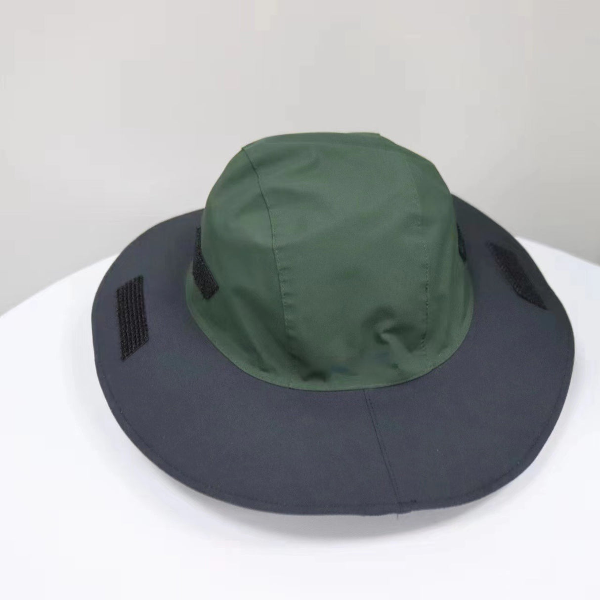 Marine Green Outdoor Waterproof Wide-Brim Rain Hat - Heavy-Duty Rain Protection