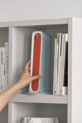 Orange Slim Desktop Rectangular Fan with Modern Design