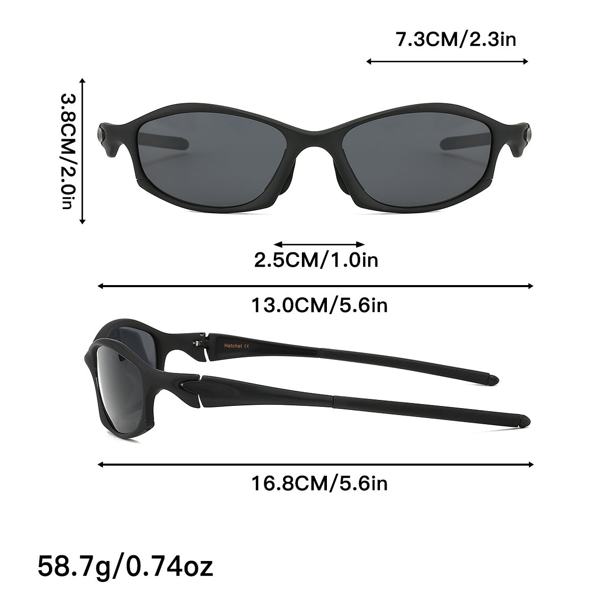 Brown Lens Stylish Sports Sunglasses with UV Protection, for Outdoor Activities