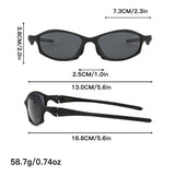 Brown Lens Stylish Sports Sunglasses with UV Protection, for Outdoor Activities - Side View