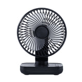 Black Portable Mini Fan - Compact, Quiet, and Rechargeable for Personal Cooling