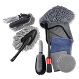 Complete Car Cleaning Kit with Microfiber Towels and Brushes – All-In-One for Interior and Exterior Care