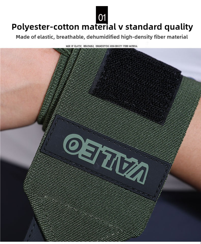 1 Pair Grey Heavy-Duty Gym Wrist Wraps for Weightlifting, Powerlifting, and Injury Prevention