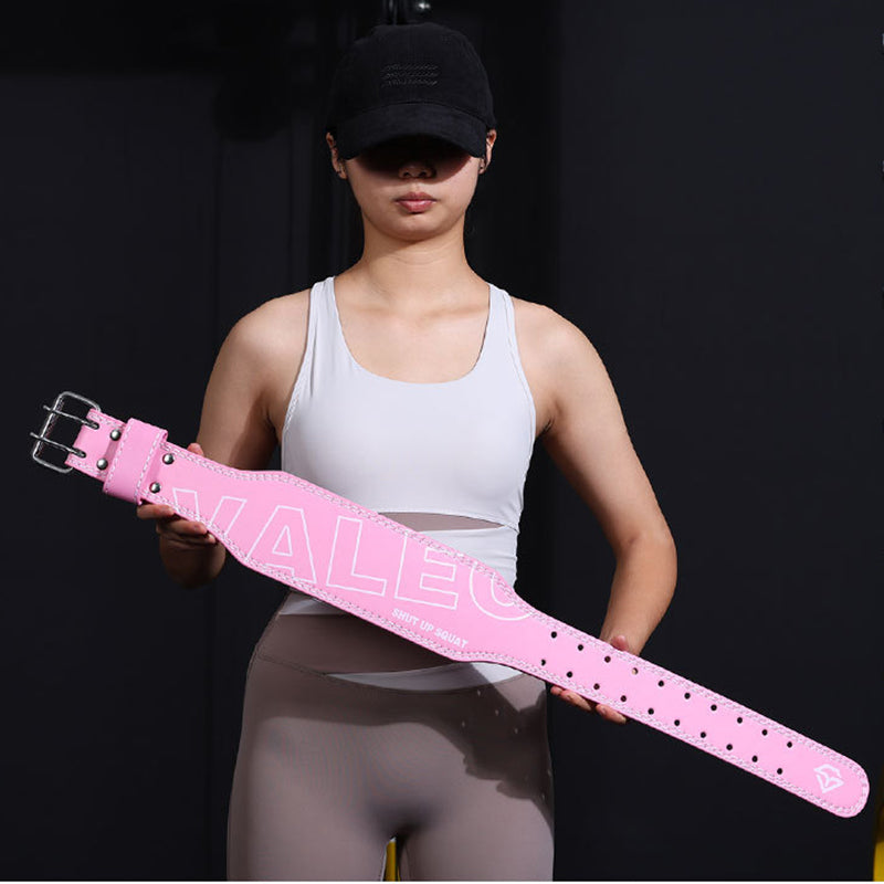 Size S Pink Professional Weightlifting Belt with Sponge Padding for Deep Squat and Deadlift - Men and Women Fitness Support