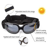 Silver Lenses Pet Sunglasses for Dogs and Cats - UV Protection, Adjustable Strap, Anti-Wind and Anti-Fog Pet Goggles