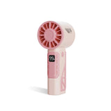 Pink 100-Speed Mecha Handheld Fan | USB Rechargeable High-Speed Mini Fan | Powerful & Silent | Lightweight 150g with 6-8 Hour Battery Life