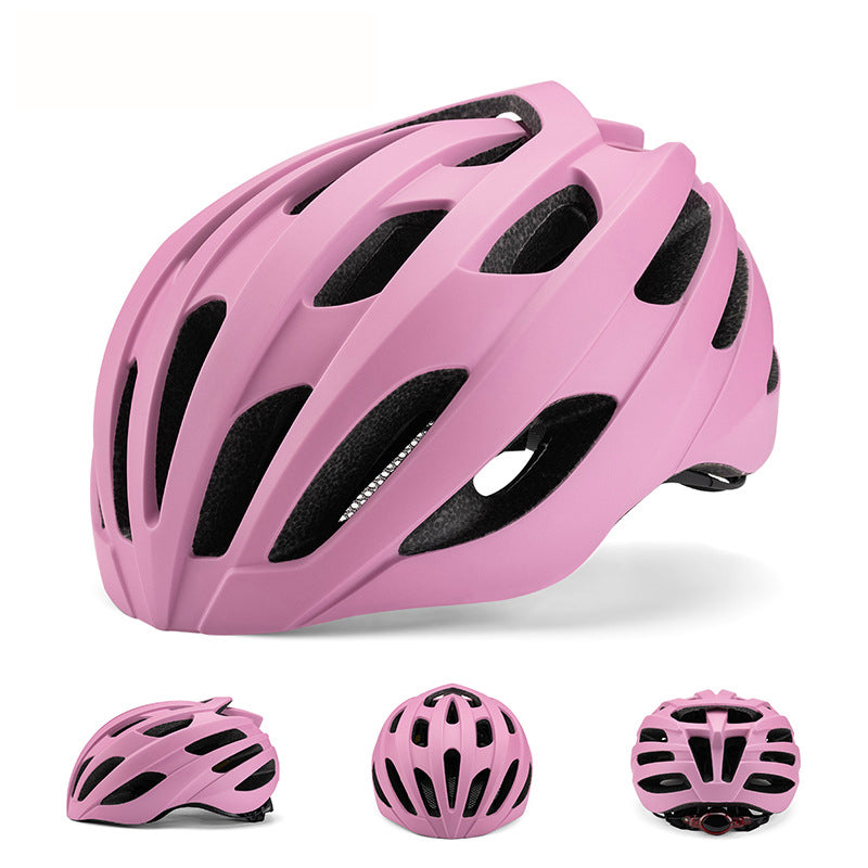 Pink Summer Cycling Helmet for Men and Women - Lightweight, Breathable Road Bike Helmet with Ventilation and Safety Features