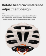 Off White Summer Cycling Helmet for Men and Women - Lightweight, Breathable Road Bike Helmet with Ventilation and Safety Features