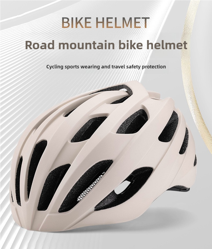 White Summer Cycling Helmet for Men and Women - Lightweight, Breathable Road Bike Helmet with Ventilation and Safety Features