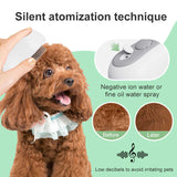 2 Pcs Grey and White 3-in-1 Pet Grooming Steam Brush – Silent, Heated Brush for Fur Removal and Odor Elimination