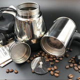 Electric Espresso Moka Coffee Maker 4Cups Stainless Steel Italian Classic AU STOCK