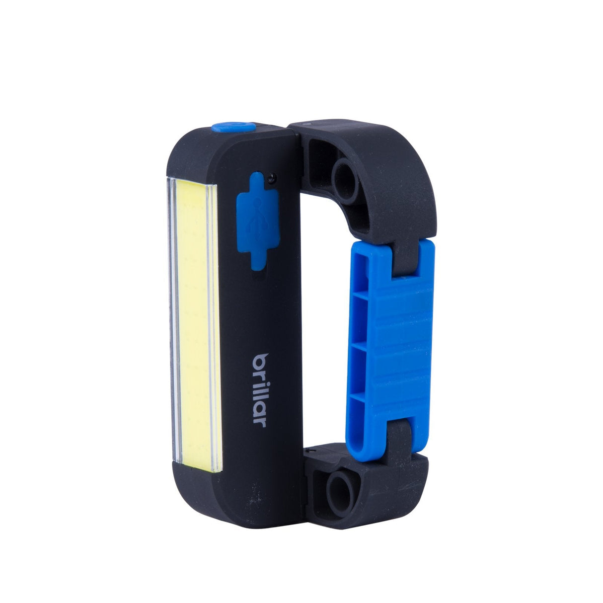 Compact Rechargeable COB LED Carabiner Light - Black/Navy