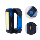 Compact Rechargeable COB LED Carabiner Light - Black/Navy