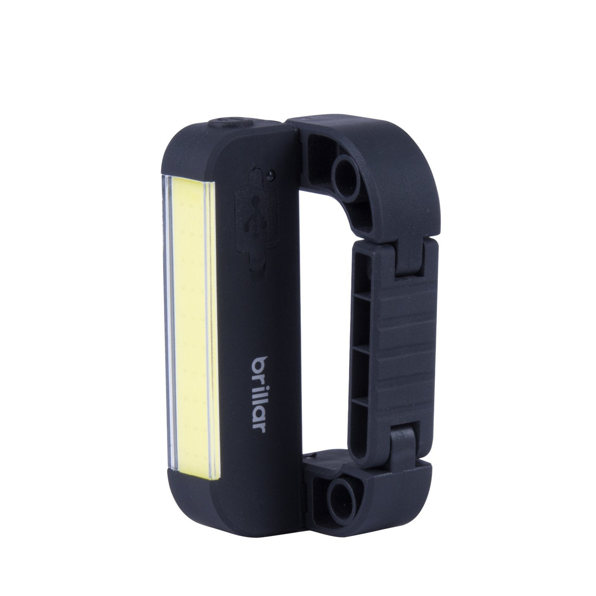 Compact Rechargeable COB LED Carabiner Light - Black/Navy