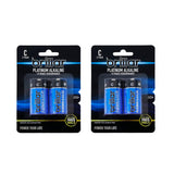 Brillar C Platinum Alkaline Batteries 2pk