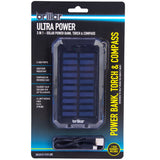 Brillar Ultra Power 3 In 1 4000mAh Solar Powerbank, Torch & Compass