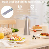 Battery Operated Shoo-Fly Chemical Free Fly Repellent Fan Gold