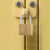 Flightmode Brass Padlock 2 Pack - Front View