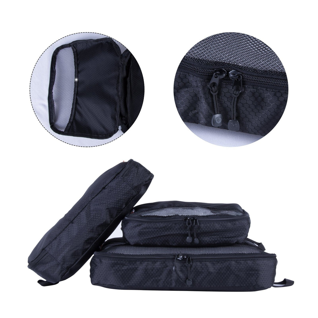 3-Piece Waterproof Luggage Organizer Set for Effortless Travel Packing