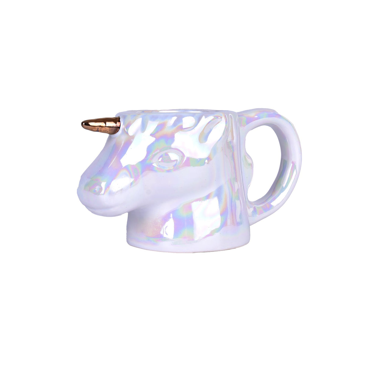 Iridescent Opalescent Rainbow Color Unicorn Ceramic Mug with Gift Box