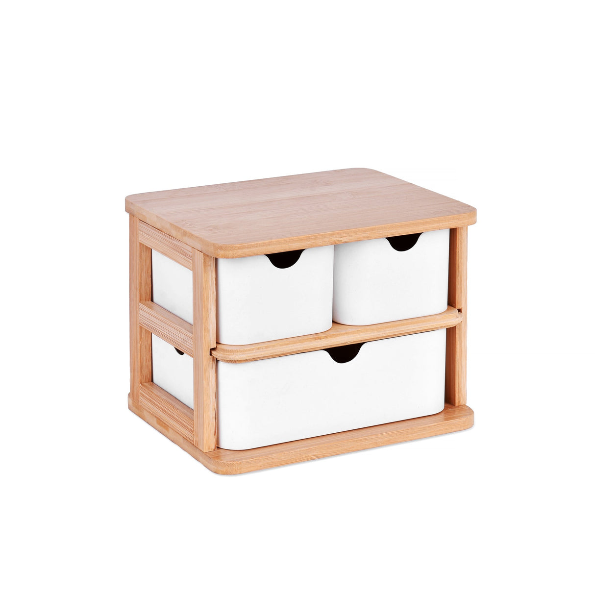 Bamboo Fibre Storage Drawer Set