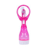 Handhold Battery Powered Personal Water Spray Fan-Blue/Pink - Blue