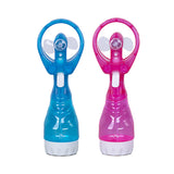 Handhold Battery Powered Personal Water Spray Fan-Blue/Pink - Pink