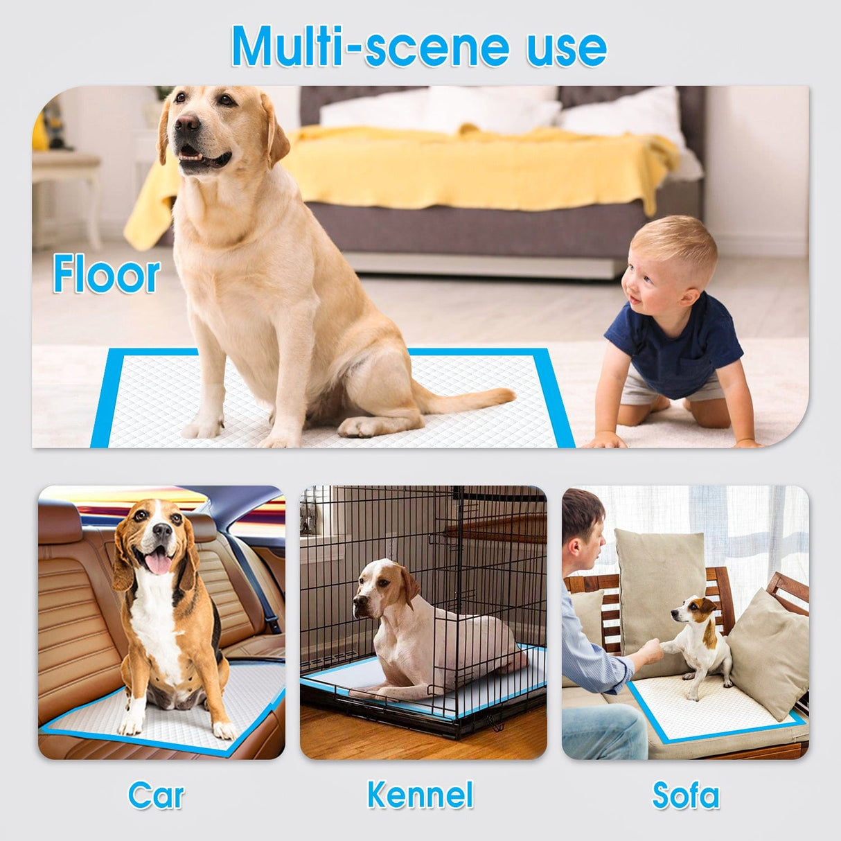 200pcs Dog Absorbent Training Pad 60 x 60 cm