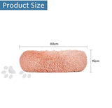 Plush Donut Faux Fur Calming Pet Nest - Salmon Pink - M