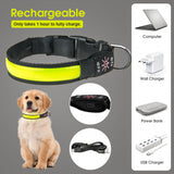 50cm Rechargeable Light-up LED Pet Collar - Side View