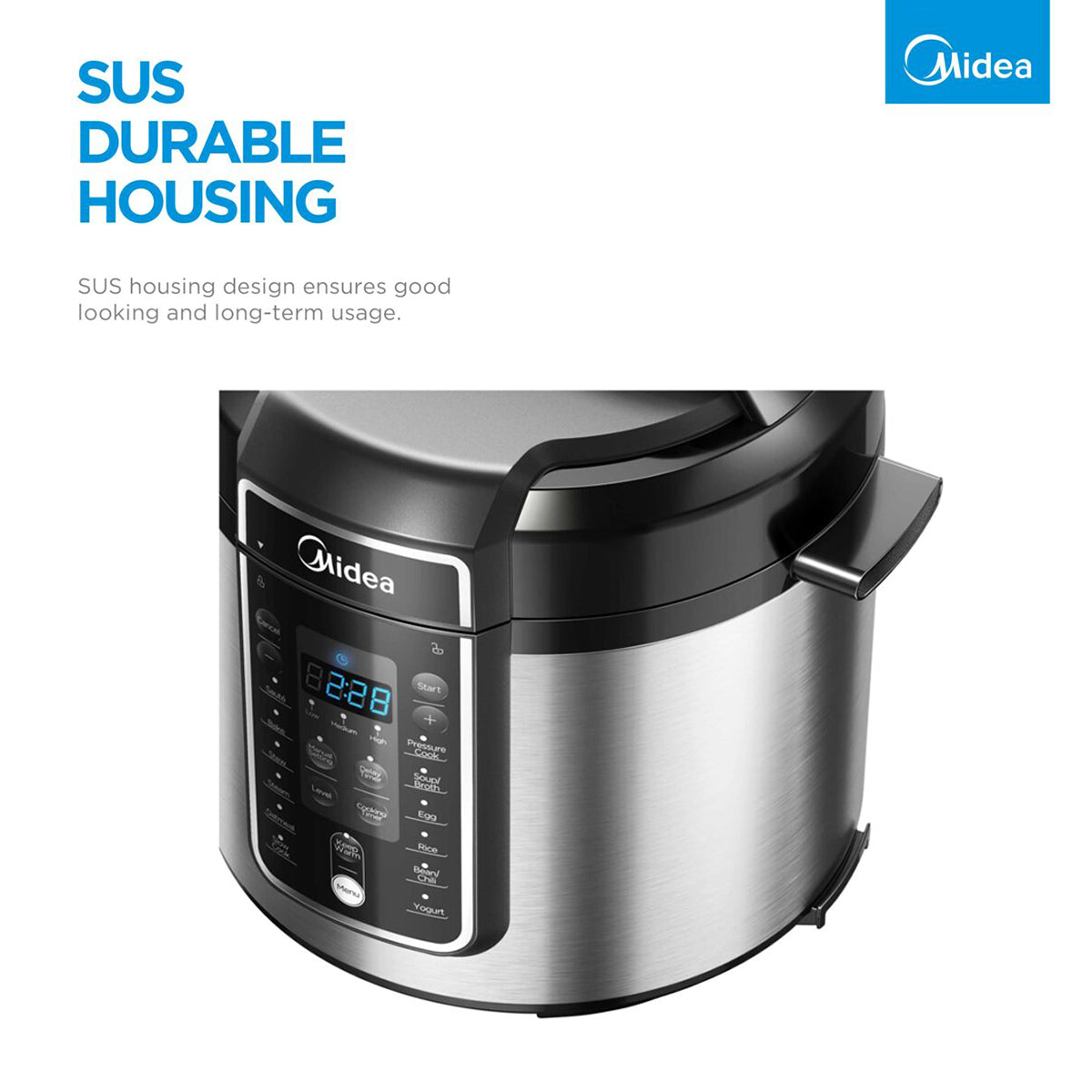 Midea 5.7L 12 Programs Pressure Cooker