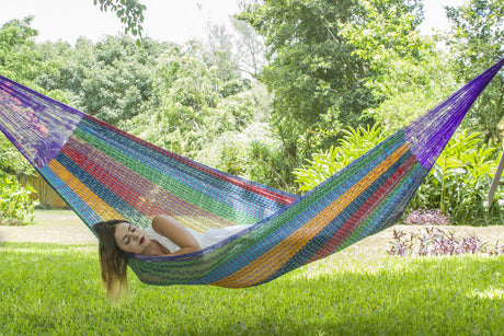 Mayan Legacy Colorina Double Hammock for Ultimate Comfort and Relaxation