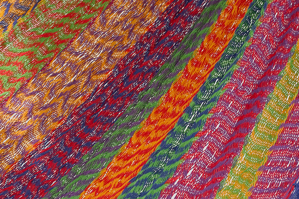 Mayan Legacy Double-Sized Hammock in Vibrant Mexicana Colors - Lightweight and Handwoven for Ultimate Comfort