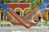 Mayan Legacy Double-Sized Hammock in Vibrant Mexicana Colors - Lightweight and Handwoven for Ultimate Comfort