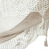 Mayan Legacy King Size Cotton Hammock with Hand-Crocheted Tassels in Marble - Perfect for Outdoor Relaxation